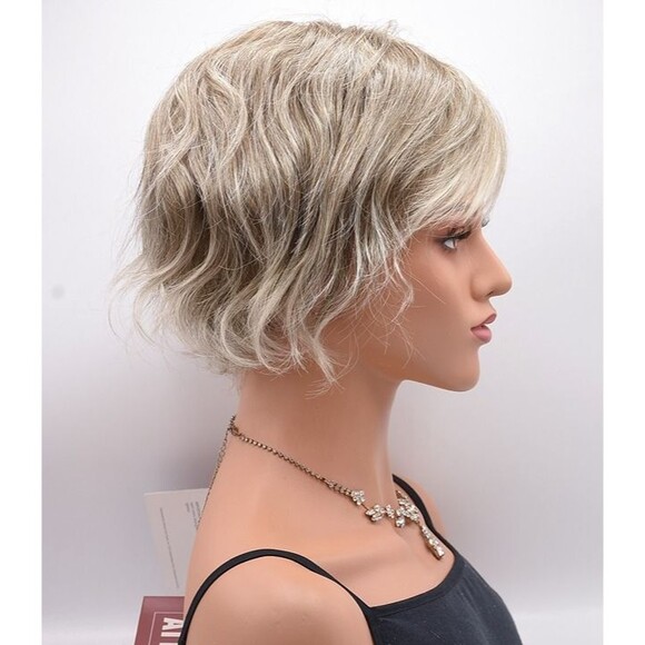 WYATT Wig by RENE OF PARIS, Ice Blonde, Basic Cap, NEW main image 4